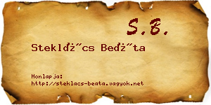 Steklács Beáta névjegykártya